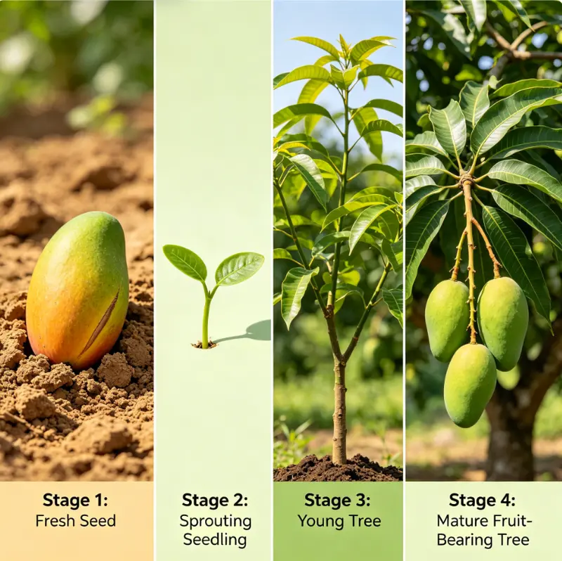 🔥 65K+ SOLD! 🥭 Sweet "Golden Honey" Dwarf Mango Tree Seeds (Grow at Home)