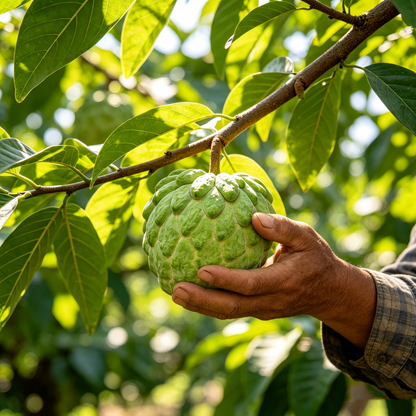 🔥195K+ SOLD! 🍈 Heirloom Sugar Apple Live Seeds – Grow Sweet Tropical Custard Fruit at Home