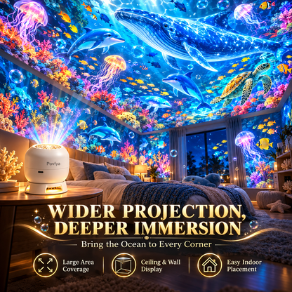 🦖🌊 Ocean & Dinosaur World Projector – 360° Magical Adventure for Kids