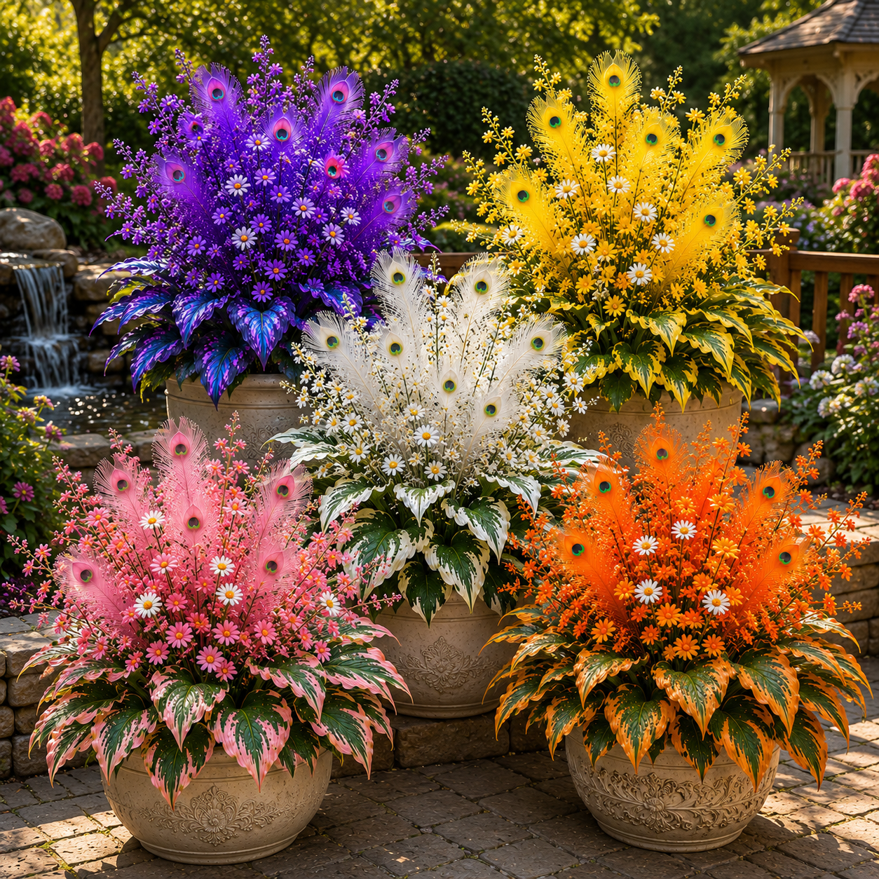 🦚 Peacock Flame Hosta Bulbs – Stunning Colors That Brighten Any Space 🦚