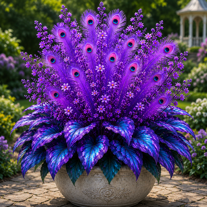 🦚 Peacock Flame Hosta Bulbs – Stunning Colors That Brighten Any Space 🦚