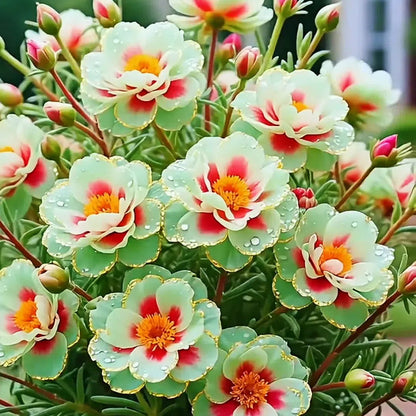 Golden Lace Portulaca🌸✨ Brilliant Double Blooms for Effortless Summer Color