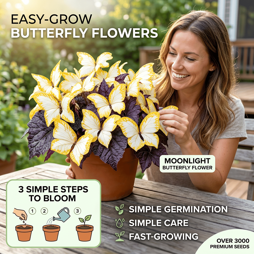 🌸 Moonlight Butterfly Flower Seeds