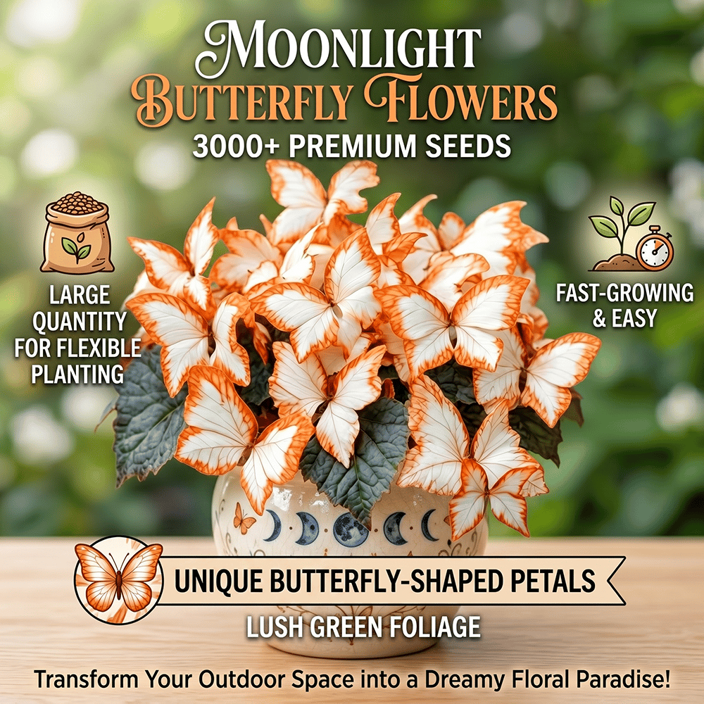 🌸 Moonlight Butterfly Flower Seeds