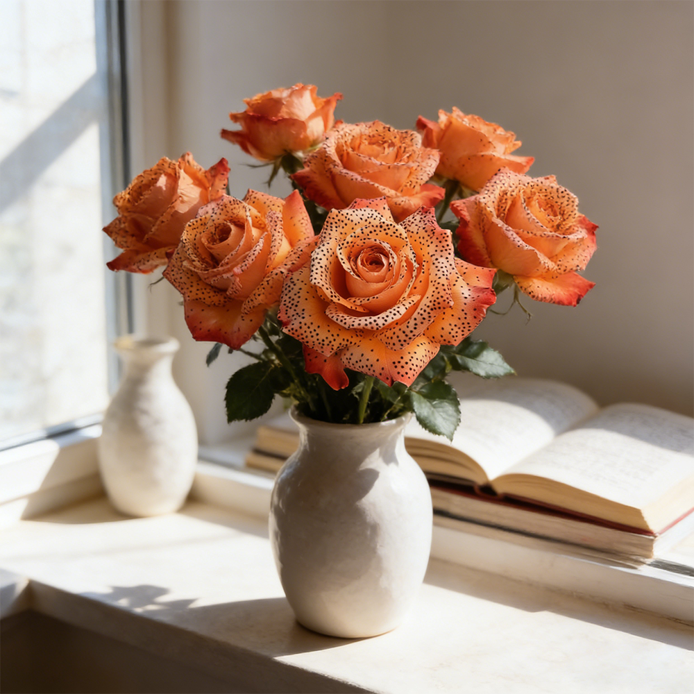 🧡🌹Orange-spotted rose seeds🌱 Grow Vibrant Roses from Seed