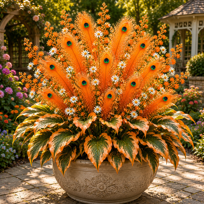 🦚 Peacock Flame Hosta Bulbs – Stunning Colors That Brighten Any Space 🦚