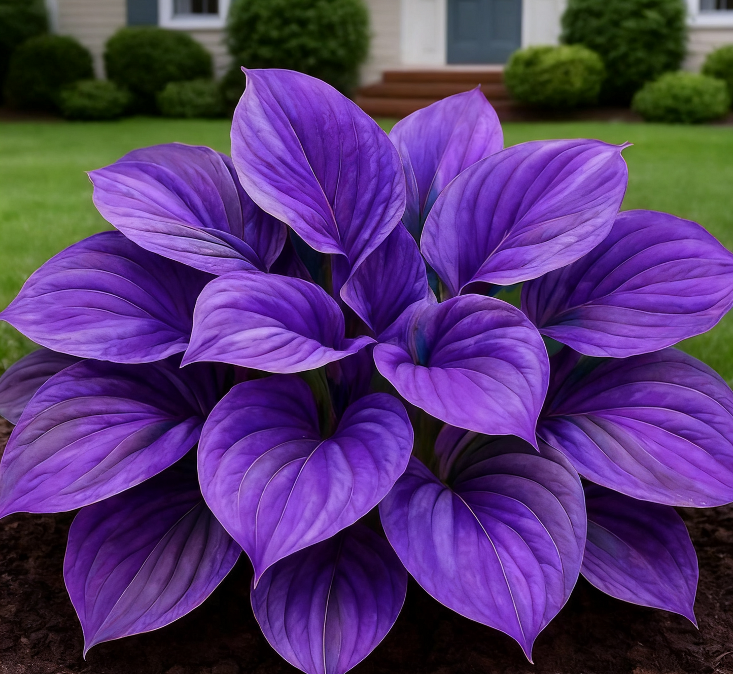 🔥🌌 Glow-in-the-Dark Garden Magic: Rare Dark Blue Flame Hostas Seeds