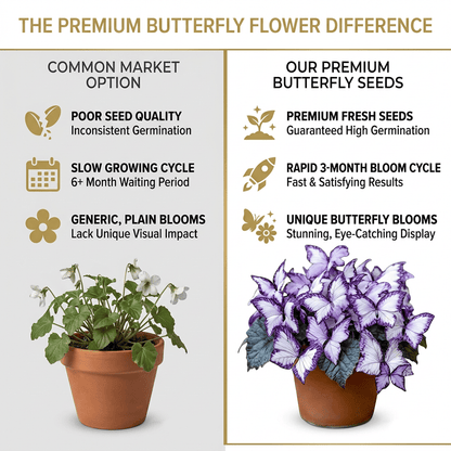 🌸 Moonlight Butterfly Flower Seeds