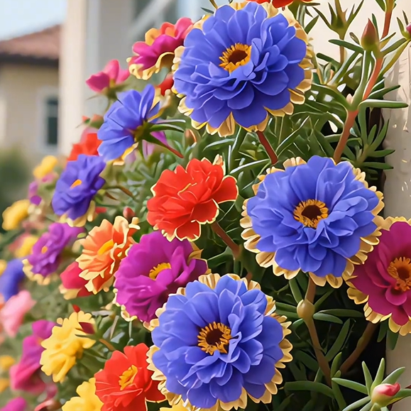 Golden Lace Portulaca🌸✨ Brilliant Double Blooms for Effortless Summer Color