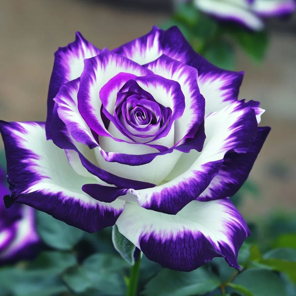 🌈🌹Rare Blue Moon Rose 🌌Multi-Colored Petal Lace Rose