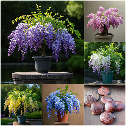 🌈🏠Create a beautiful space: Wisteria seeds illuminate hope💜🌼