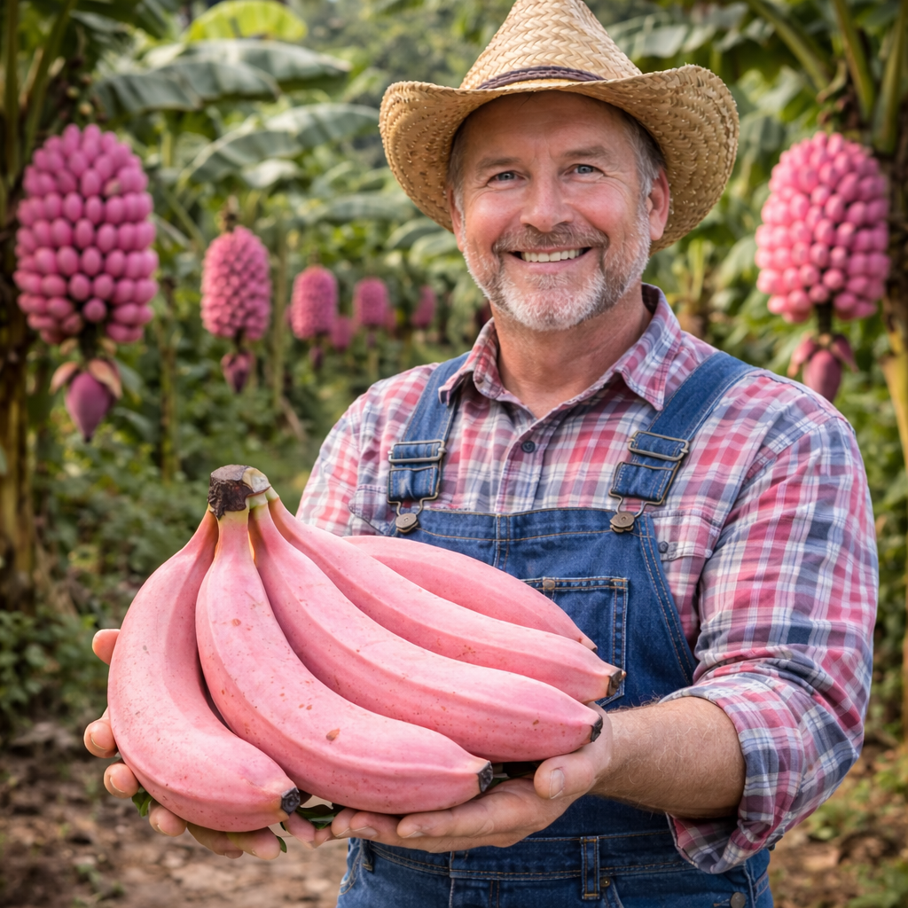 Premium Pink Banana Seeds – Sweet, Nutrient-Rich & Fast-Growing Tropical Variety
