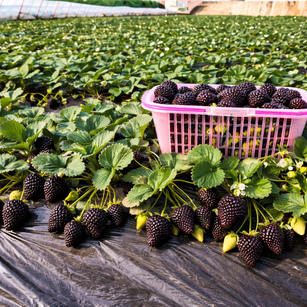Giant Black Diamond Strawberries Seeds – Sweet, Nutrient-Rich & Easy to Grow at Home