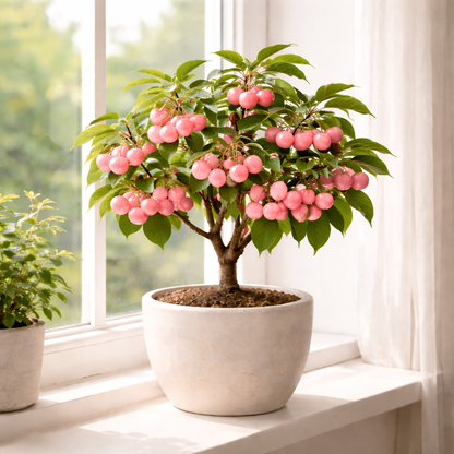 Mini Sweet Pink Cherry Seeds – Crisp, Juicy & Easy to Grow at Home