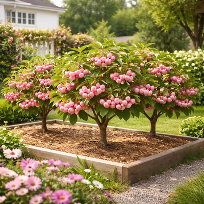 Mini Sweet Pink Cherry Seeds – Crisp, Juicy & Easy to Grow at Home