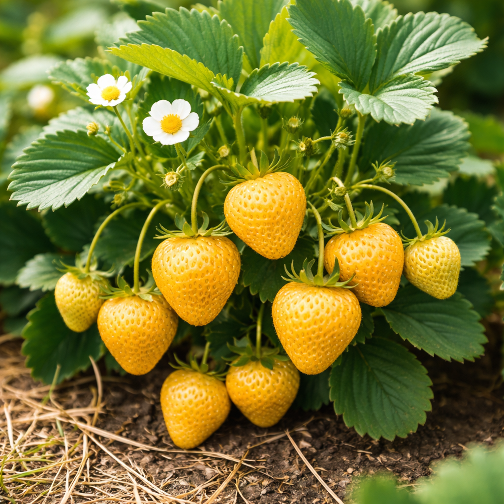 Golden Strawberry Seeds – Sweet, Unique & Easy to Grow at Home