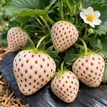 White Cream Strawberry Seeds – Sweet, Unique & Easy to Grow at Home