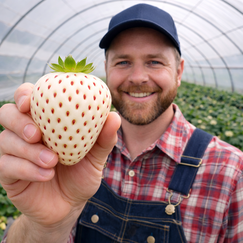 White Cream Strawberry Seeds – Sweet, Unique & Easy to Grow at Home