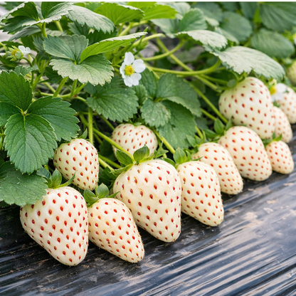 White Cream Strawberry Seeds – Sweet, Unique & Easy to Grow at Home