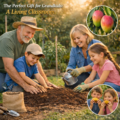 🔥 65K+ SOLD! 🥭 Sweet "Golden Honey" Dwarf Mango Tree Seeds (Grow at Home)