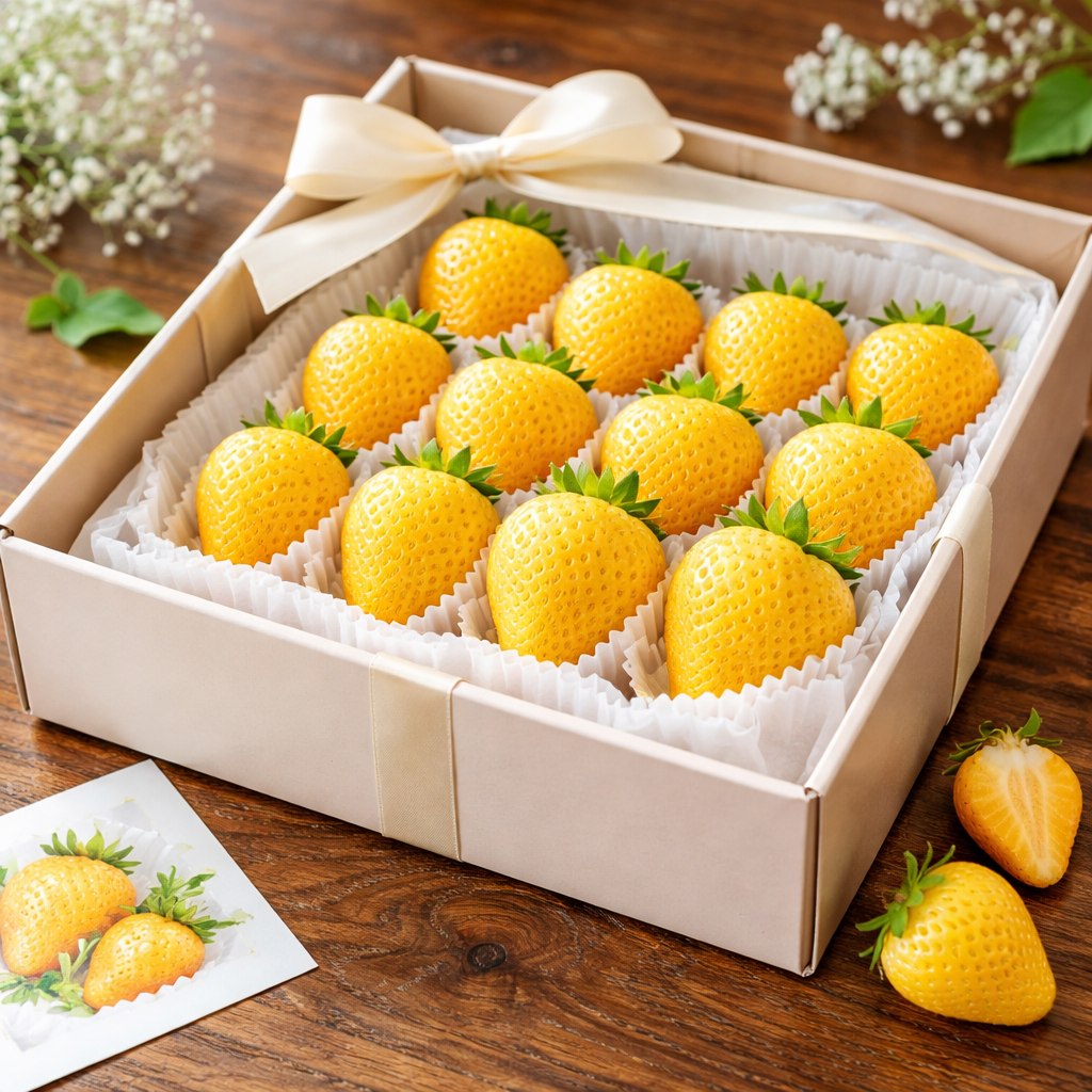 Golden Strawberry Seeds – Sweet, Unique & Easy to Grow at Home