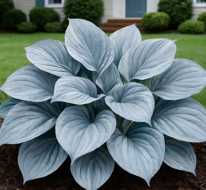 🔥🌌 Glow-in-the-Dark Garden Magic: Rare Dark Blue Flame Hostas Seeds