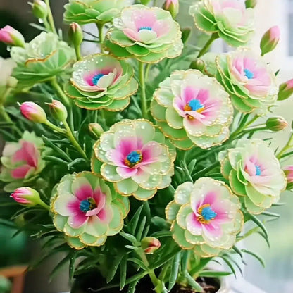 Golden Lace Portulaca🌸✨ Brilliant Double Blooms for Effortless Summer Color