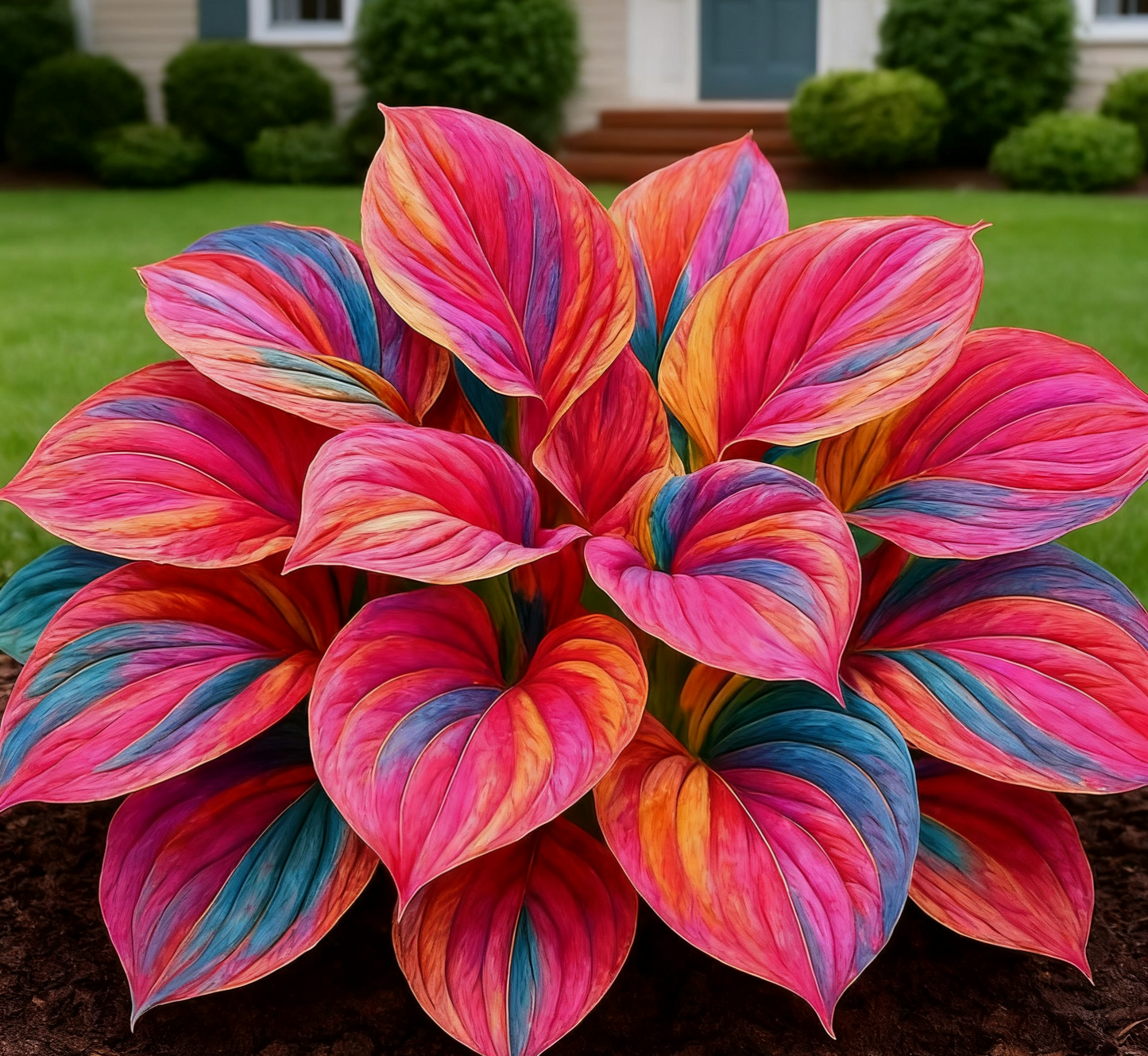 🔥🌌 Glow-in-the-Dark Garden Magic: Rare Dark Blue Flame Hostas Seeds
