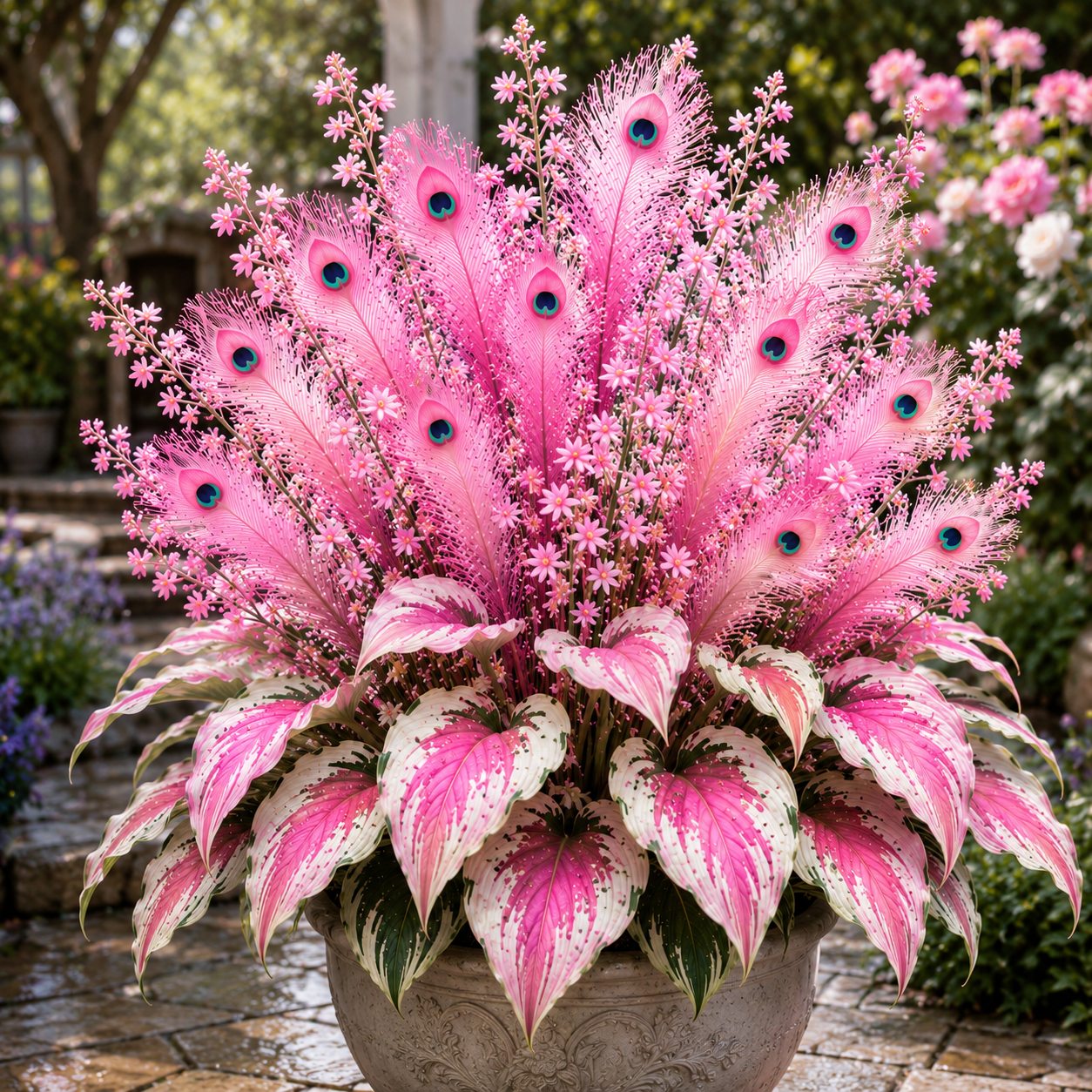 🦚 Peacock Flame Hosta Bulbs – Stunning Colors That Brighten Any Space 🦚