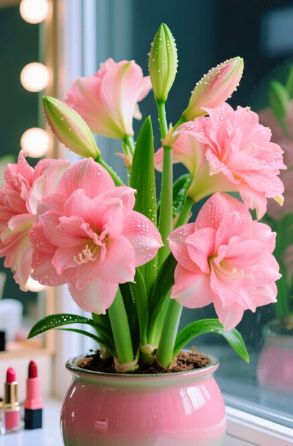 ✨Limited Offer 🌺 Double-Petaled Perfume Amaryllis Bulbs – Giant Blooms, Winter’s Flower ❄️